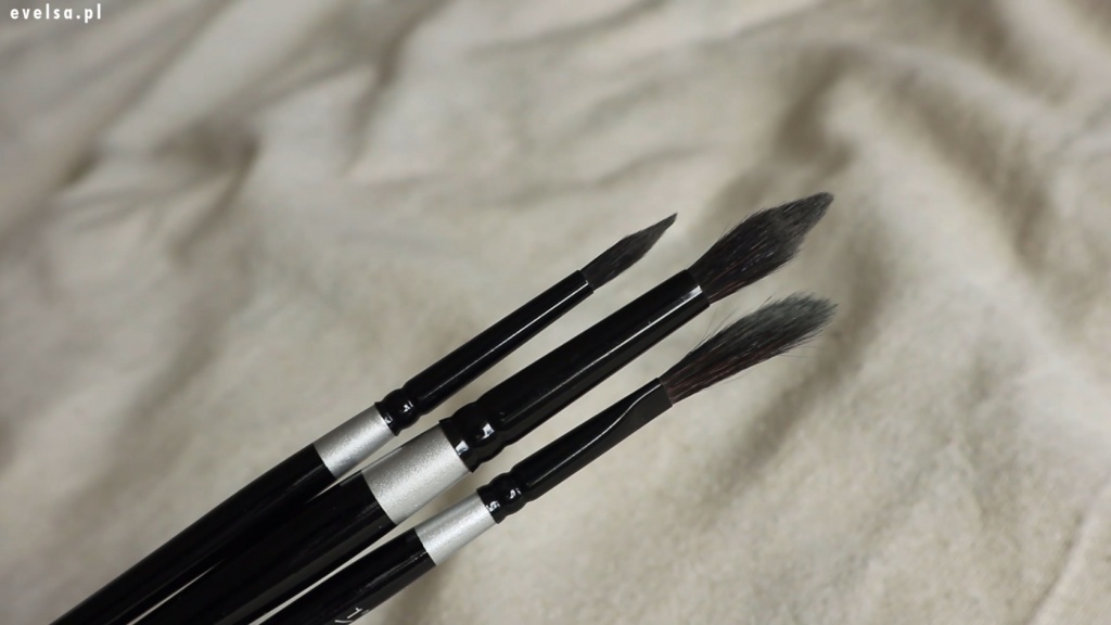 pedzle silver brush black velvet do akwareli recenzja review opinion 4