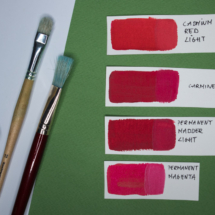 czerwony farba akrylowa akryle dla poczatkujacych